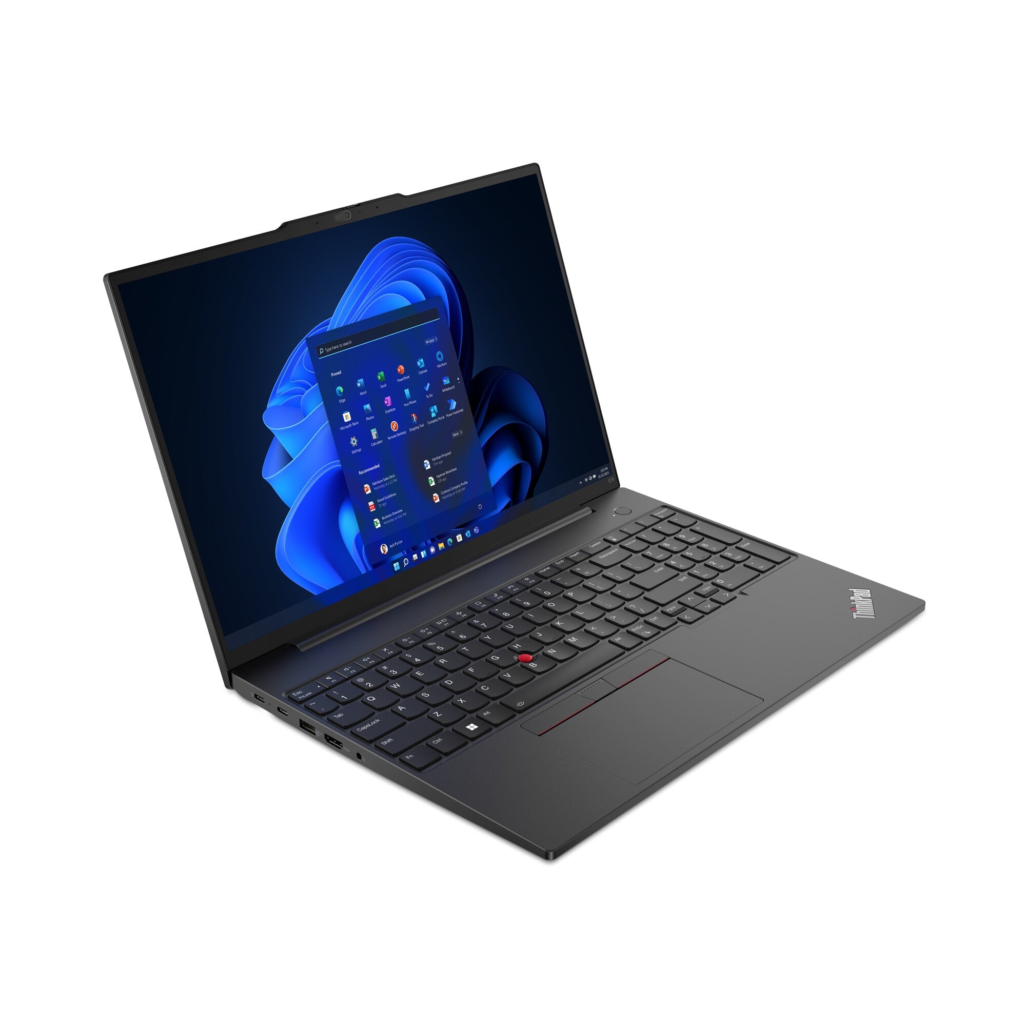 Lenovo ThinkPad E16 Gen 1 (AMD) AMD Ryzen™ 5 7530U Laptop 40.6 cm (16") WUXGA 16 GB DDR4-SDRAM 512 GB SSD Wi-Fi 6 (802.11ax) Windows 11 Pro UK English Black
