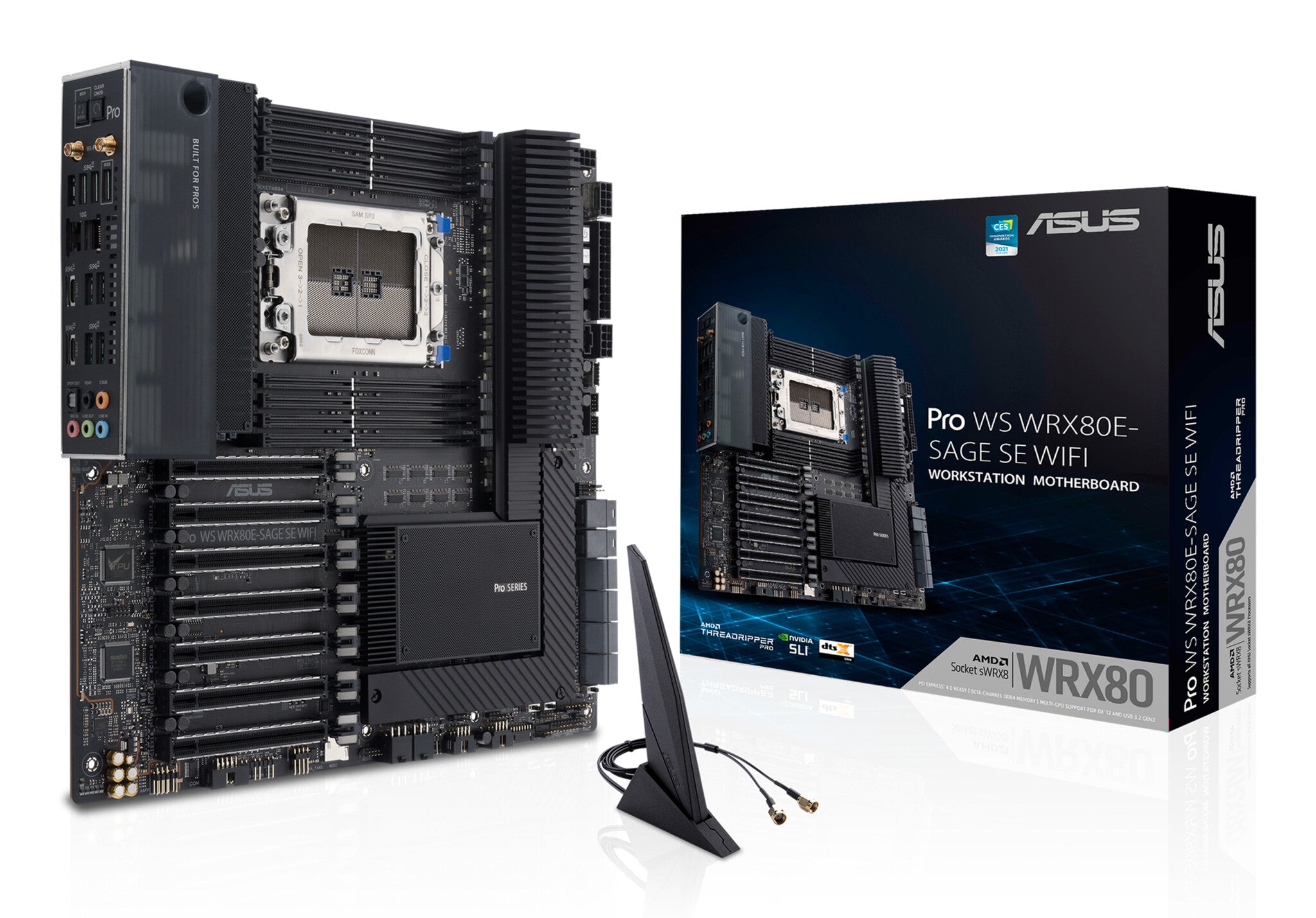 ASUS Pro WS WRX80E-SAGE SE WIFI II AMD WRX80 Socket sWRX8 Extended ATX