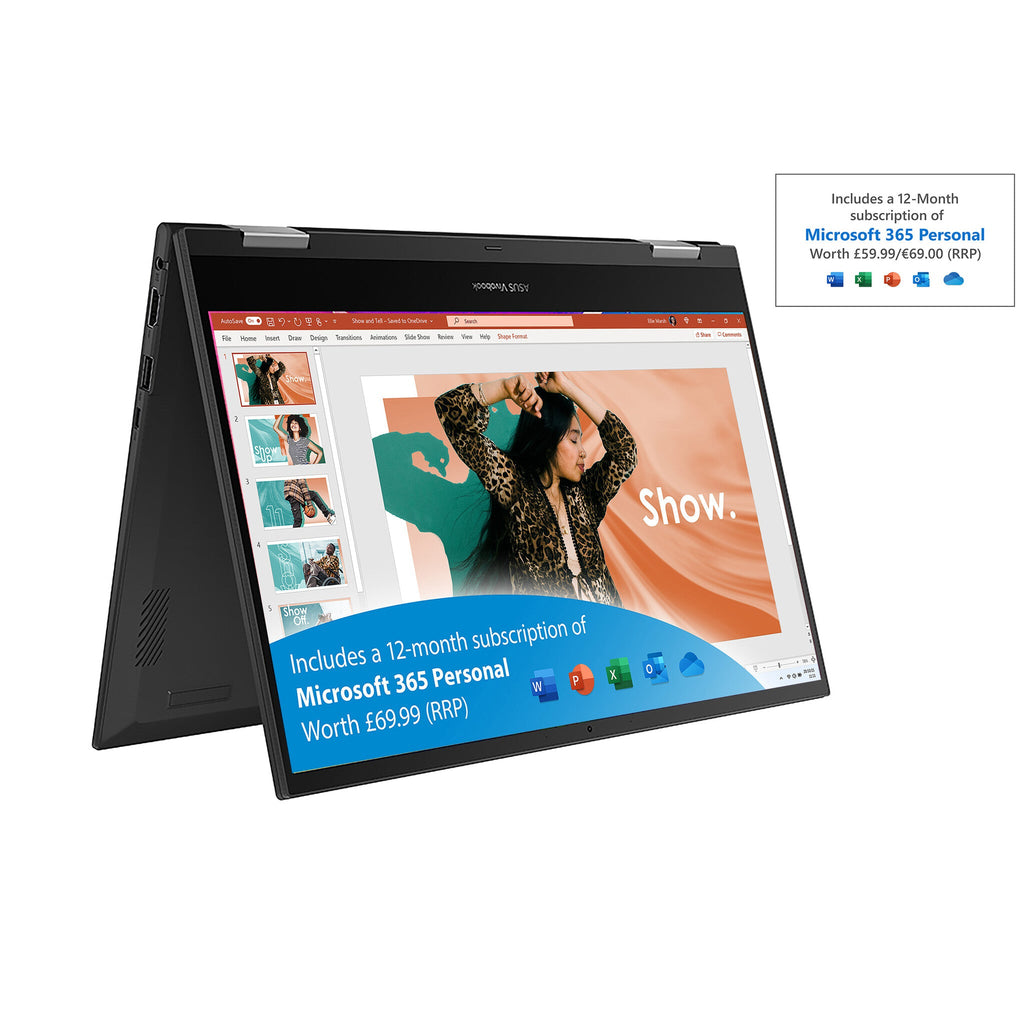 ASUS Vivobook Go 14 Flip TP1400KA-EC002WS Intel® Celeron® N N4500 Hybrid (2-in-1) 35.6 cm (14") Touchscreen Full HD 4 GB DDR4-SDRAM 128 GB eMMC Wi-Fi 5 (802.11ac) Windows 11 Home in S mode Blue