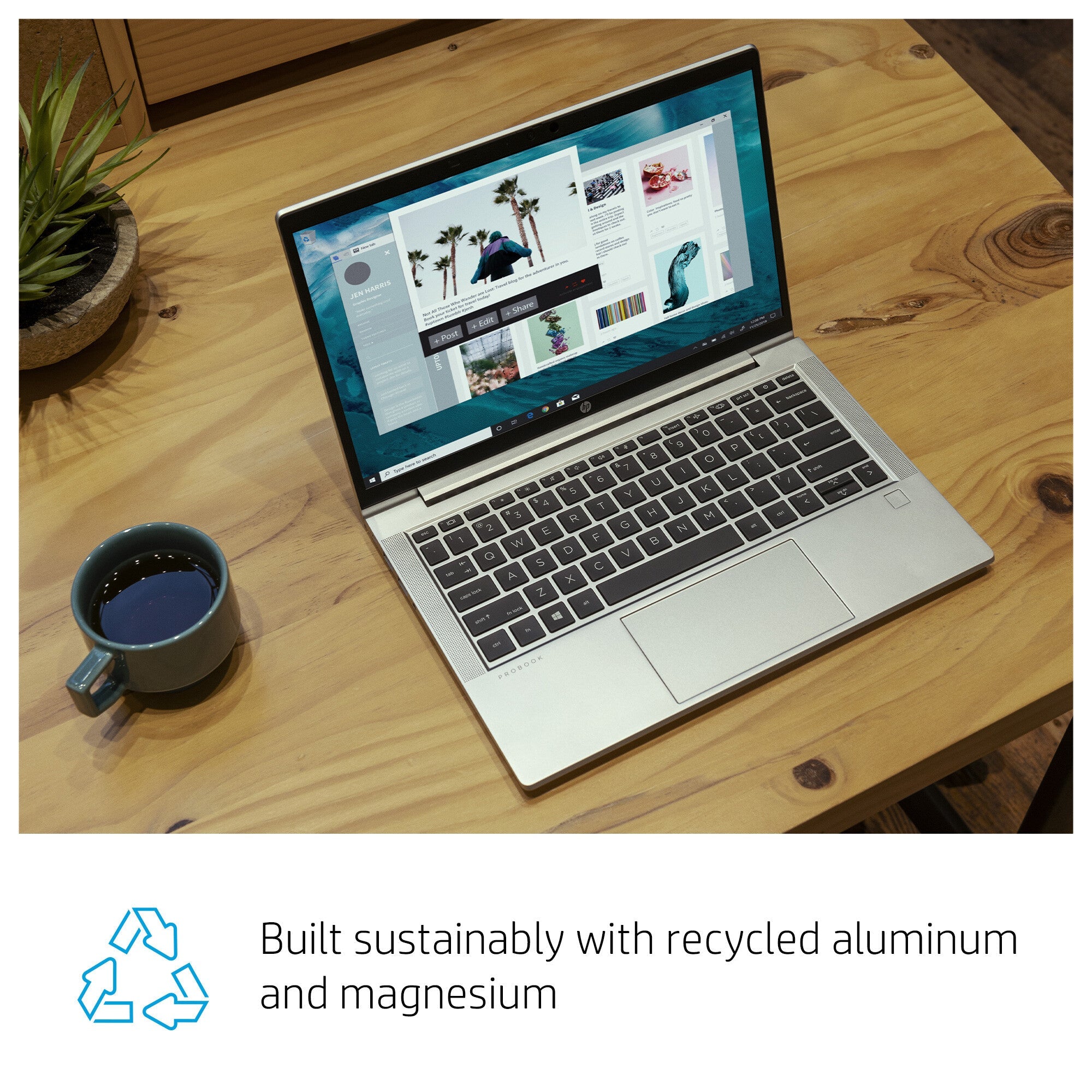 HP ProBook 635 Aero G7 AMD Ryzen™ 7 PRO 4750U Laptop 33.8 cm (13.3") Full HD 8 GB DDR4-SDRAM 256 GB SSD Wi-Fi 6 (802.11ax) Windows 10 Pro Silver