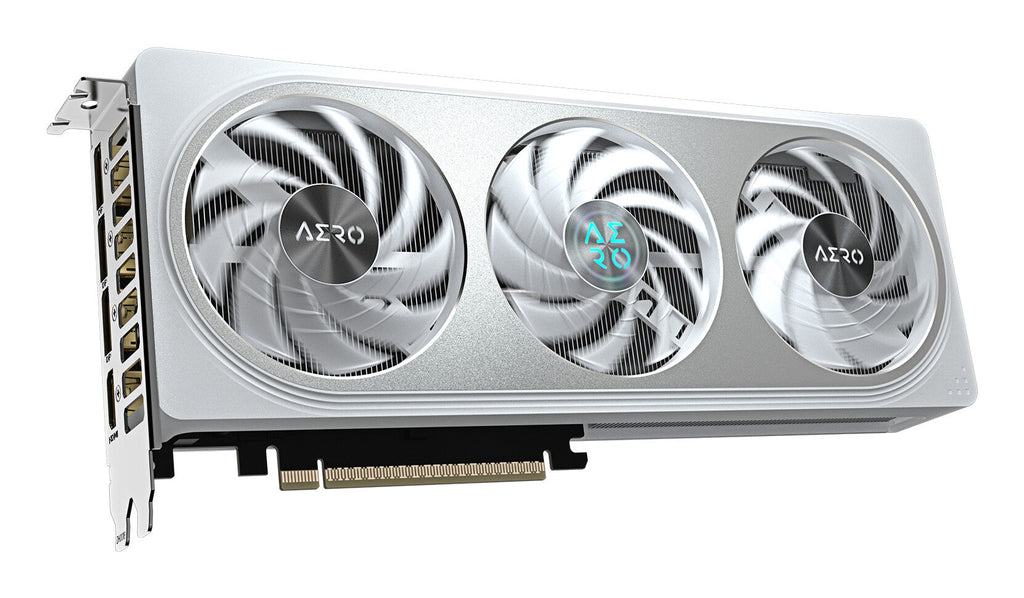 GIGABYTE GeForce RTX 5060 AERO OC 8G Graphics Card - 8GB GDDR7, 128bit, PCI-E 5.0, 2595 MHz Core Clock, 3 x DisplayPort, 1 x HDMI, GV-N5060AERO OC-8GD