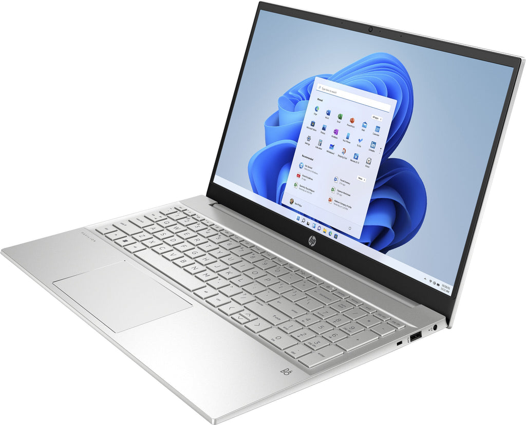HP Pavilion 15-eh1024na AMD Ryzen™ 5 5500U Laptop 39.6 cm (15.6") Touchscreen Full HD 8 GB DDR4-SDRAM 512 GB SSD Wi-Fi 5 (802.11ac) Windows 11 Home Silver