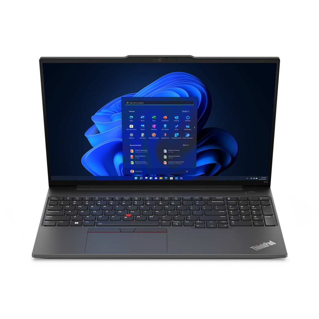 Lenovo ThinkPad E16 Gen 1 (AMD) AMD Ryzen™ 5 7530U Laptop 40.6 cm (16") WUXGA 16 GB DDR4-SDRAM 512 GB SSD Wi-Fi 6 (802.11ax) Windows 11 Pro UK English Black