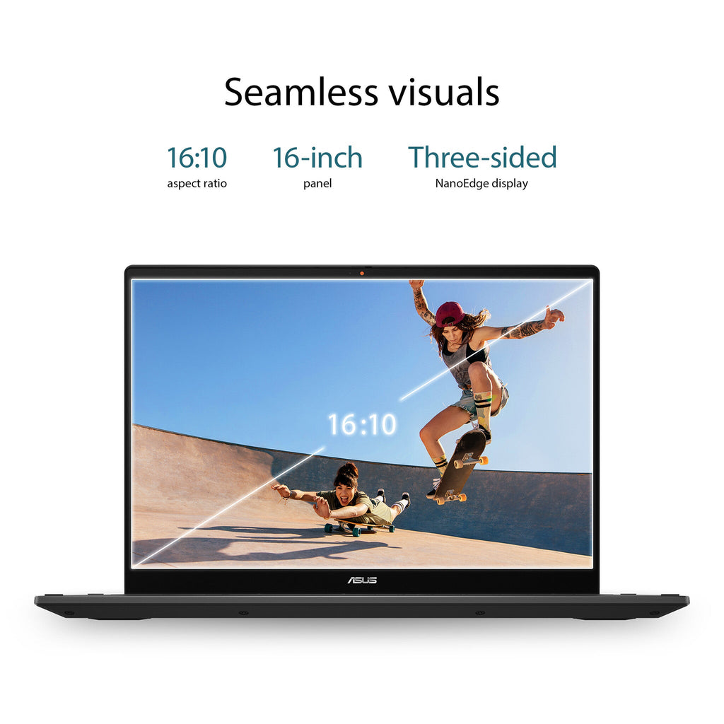 ASUS Chromebook CB5601FBA-MC0024 Intel® Core™ i5 i5-1235U 40.6 cm (16") Touchscreen WUXGA 8 GB LPDDR4x-SDRAM 256 GB SSD Wi-Fi 6E (802.11ax) ChromeOS Grey