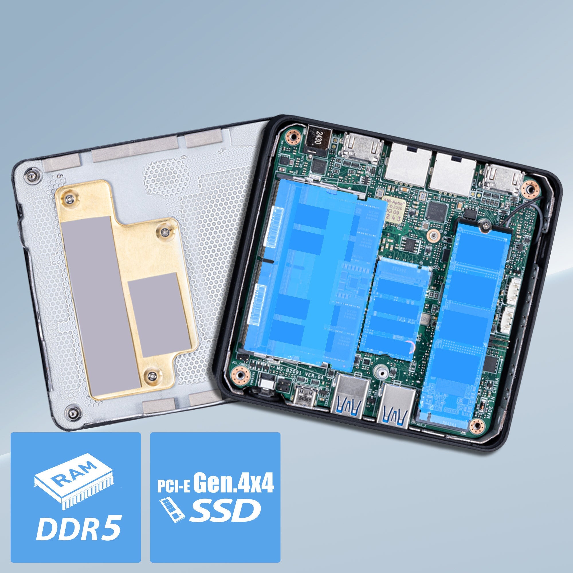 MSI Cubi NUC AI 1UMG Intel Core Ultra 7 155H, Desktop PC, NUC, SFF, Mini Computer, HTPC, (16GB RAM, 1TB Storage, Windows 11 PRO), Intel Graphics/DDR5/Dual ThunderBolt 4/Dual HDMI/Dual LAN/WiFi 6E/BT 5.3/VESA