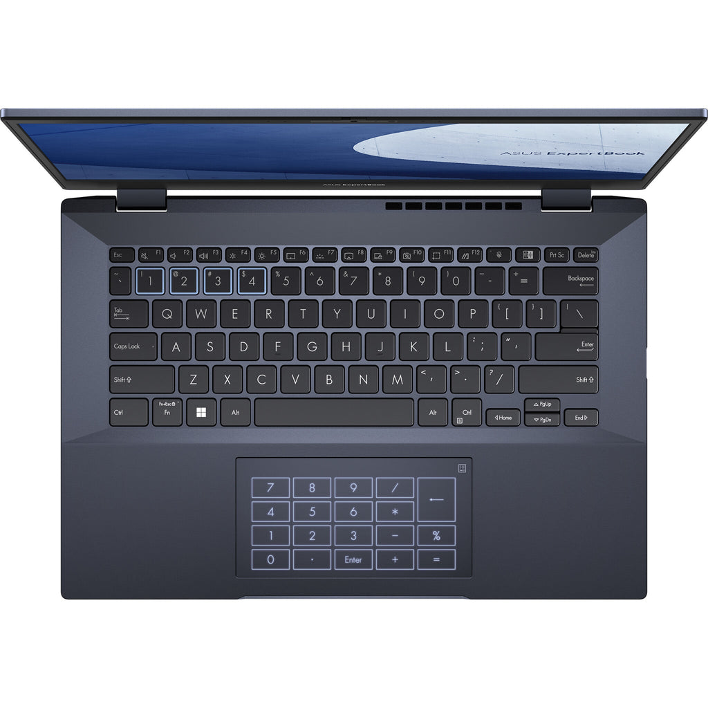 ASUS ExpertBook B5 OLED B5602CBA-L2i5X Intel® Core™ i5 i5-1240P Laptop 40.6 cm (16") WQUXGA 8 GB DDR5-SDRAM 256 GB SSD Wi-Fi 6E (802.11ax) Windows 11 Pro Black
