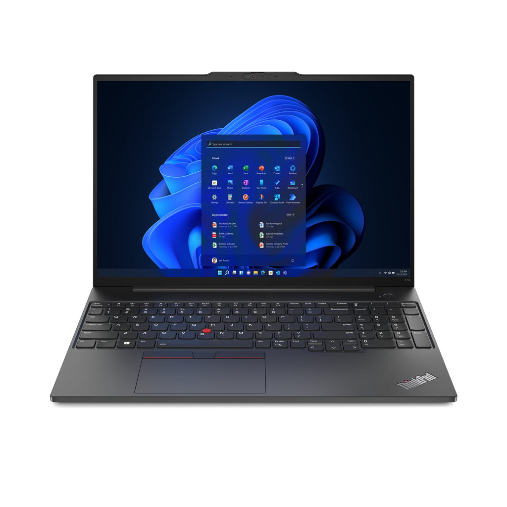 Lenovo ThinkPad E16 Gen 1 (AMD) AMD Ryzen™ 5 7530U Laptop 40.6 cm (16") WUXGA 16 GB DDR4-SDRAM 512 GB SSD Wi-Fi 6 (802.11ax) Windows 11 Pro UK English Black