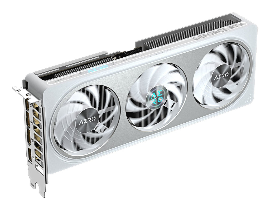 GIGABYTE GeForce RTX 5060 Ti AERO OC 16G Graphics Card - 16GB GDDR7, 128bit, PCI-E 5.0, 2647MHz Core Clock, 3 x DisplayPort, 1 x HDMI, GV-N506TAERO OC-16GD