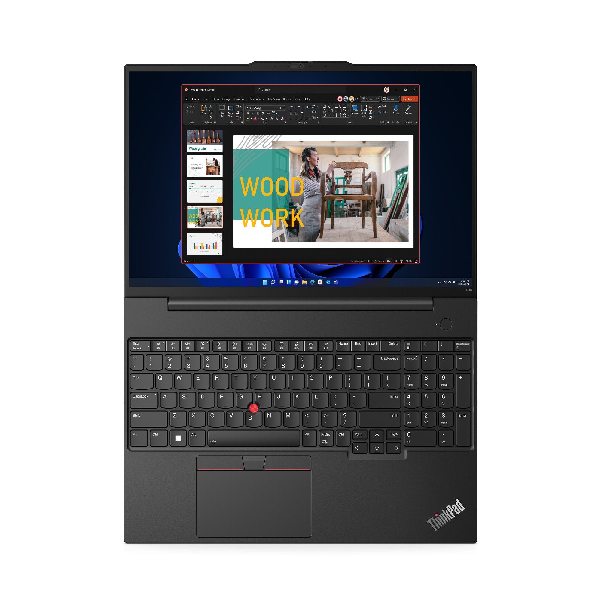 Lenovo ThinkPad E16 Gen 1 (AMD) AMD Ryzen™ 5 7530U Laptop 40.6 cm (16") WUXGA 16 GB DDR4-SDRAM 512 GB SSD Wi-Fi 6 (802.11ax) Windows 11 Pro UK English Black