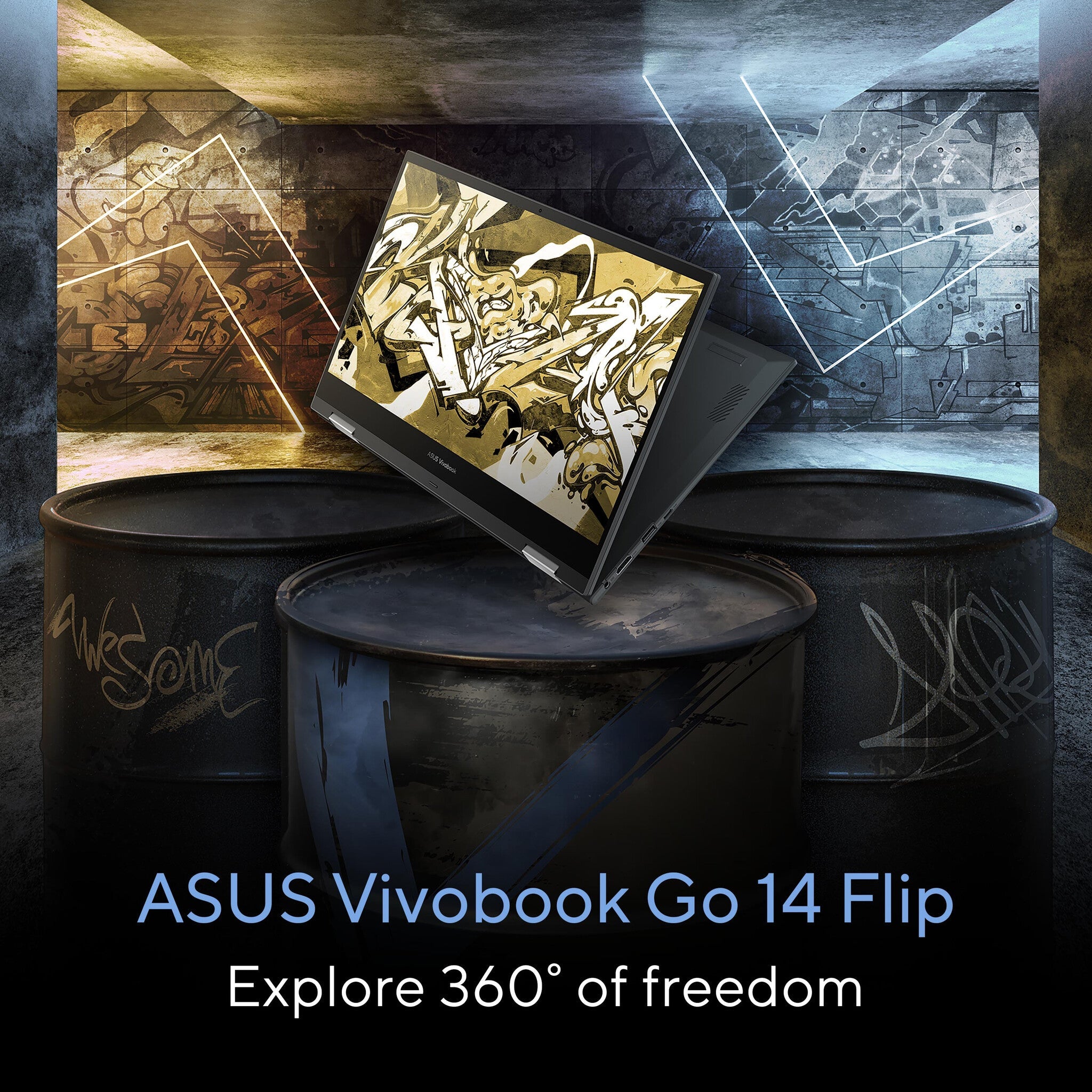 ASUS Vivobook Go 14 Flip TP1400KA-EC002WS Intel® Celeron® N N4500 Hybrid (2-in-1) 35.6 cm (14") Touchscreen Full HD 4 GB DDR4-SDRAM 128 GB eMMC Wi-Fi 5 (802.11ac) Windows 11 Home in S mode Blue