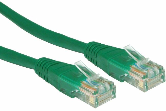 1-metre cat 5 cable in green