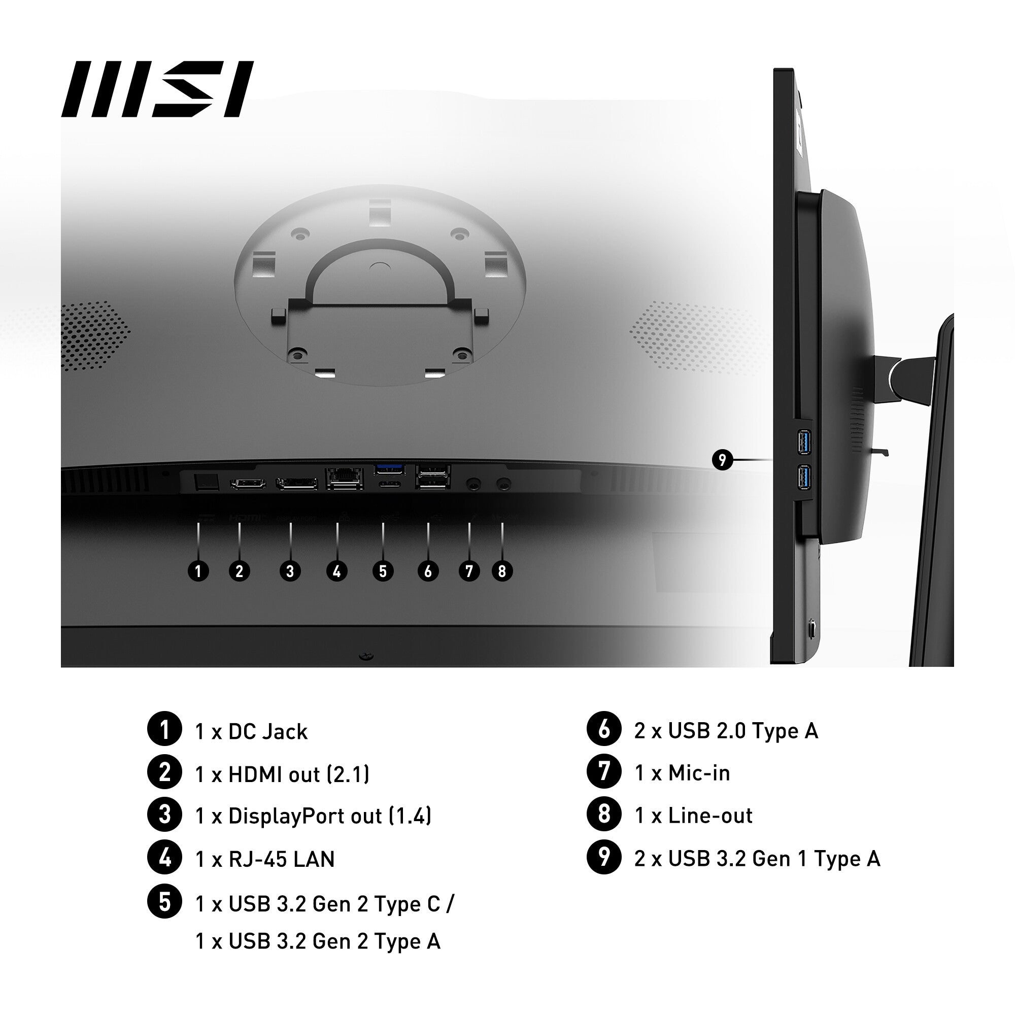 MSI Pro AP272P 14M Intel Core i5 14400 All in One PC, (16GB RAM, 512GB SSD, Windows 11PRO), 27 Inch IPS Screen/UHD Graphics/Type-C/USB/LAN/HDMI/DP/WiFi 6E/BT 5.3/VESA