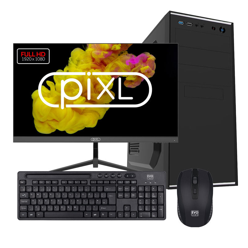 DC Home Office Bundle - i5-14400, 16GB DDR4, 500GB SSD, 24" Monitor, Intel Desktop PC