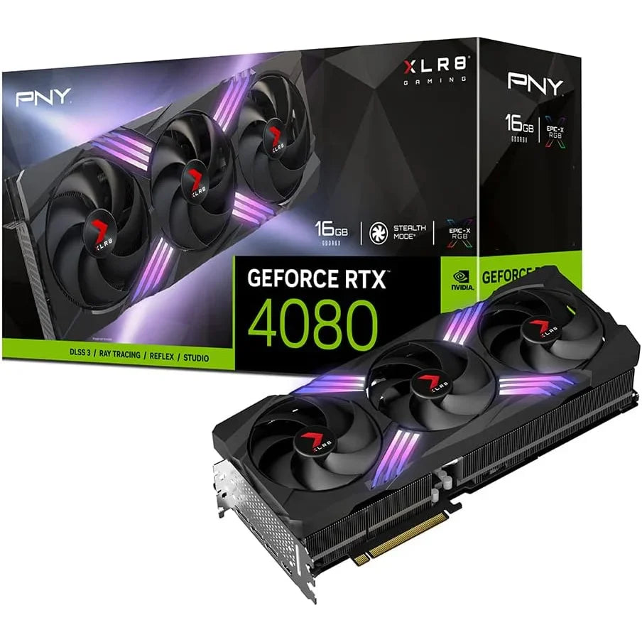 PNY GeForce RTX 4080 Gaming VERTO, GeForce RTX 4080, 16 GB, GDDR6X, 256 bit, 7680 x 4320 pixels, PCI Express x16 4.0